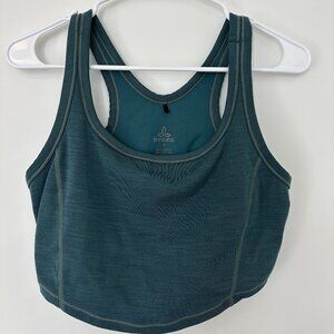 Prana Becksa Bralette Ribbed Activewear Top Gym Crop Top - Size Small